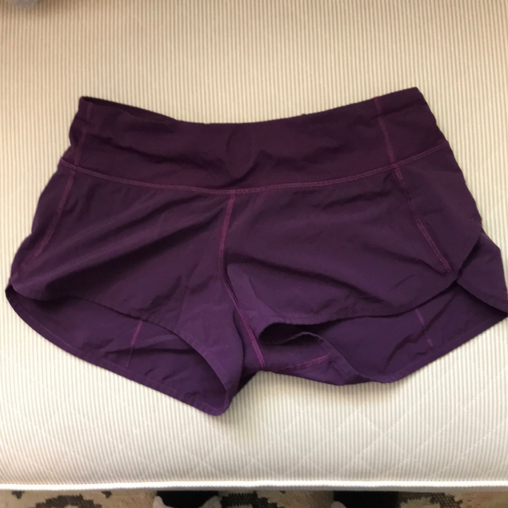 Purple Lulu lemon shorts